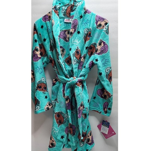 LOL Surprise Robe Girls Size 7-8 Polyester Tie Waist Long Sleeve & Pockets - Picture 1 of 3